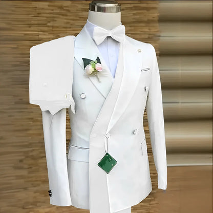 Costume de Mariage Ample Fnoexw – Style Formel, Confort Coton &amp; Braguette à Boutons