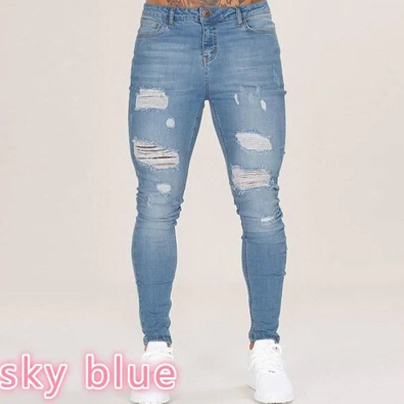 Jean Coupe Pencil en Denim Premium – Style Casual, Taille Basse &amp; Délavage Clair