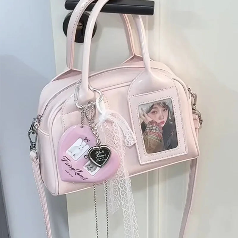 New Y2K Harajuku Shoulder Bag Women Korean Transparent Ita Bag Crossbody Bag Female Japanese Designer Trend Handbag Purse