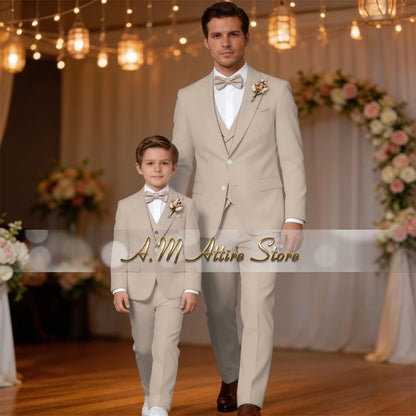 Costume de Mariage &amp; Banquet – Coupe Droite, Élégance Printemps-Automne (Origine France)