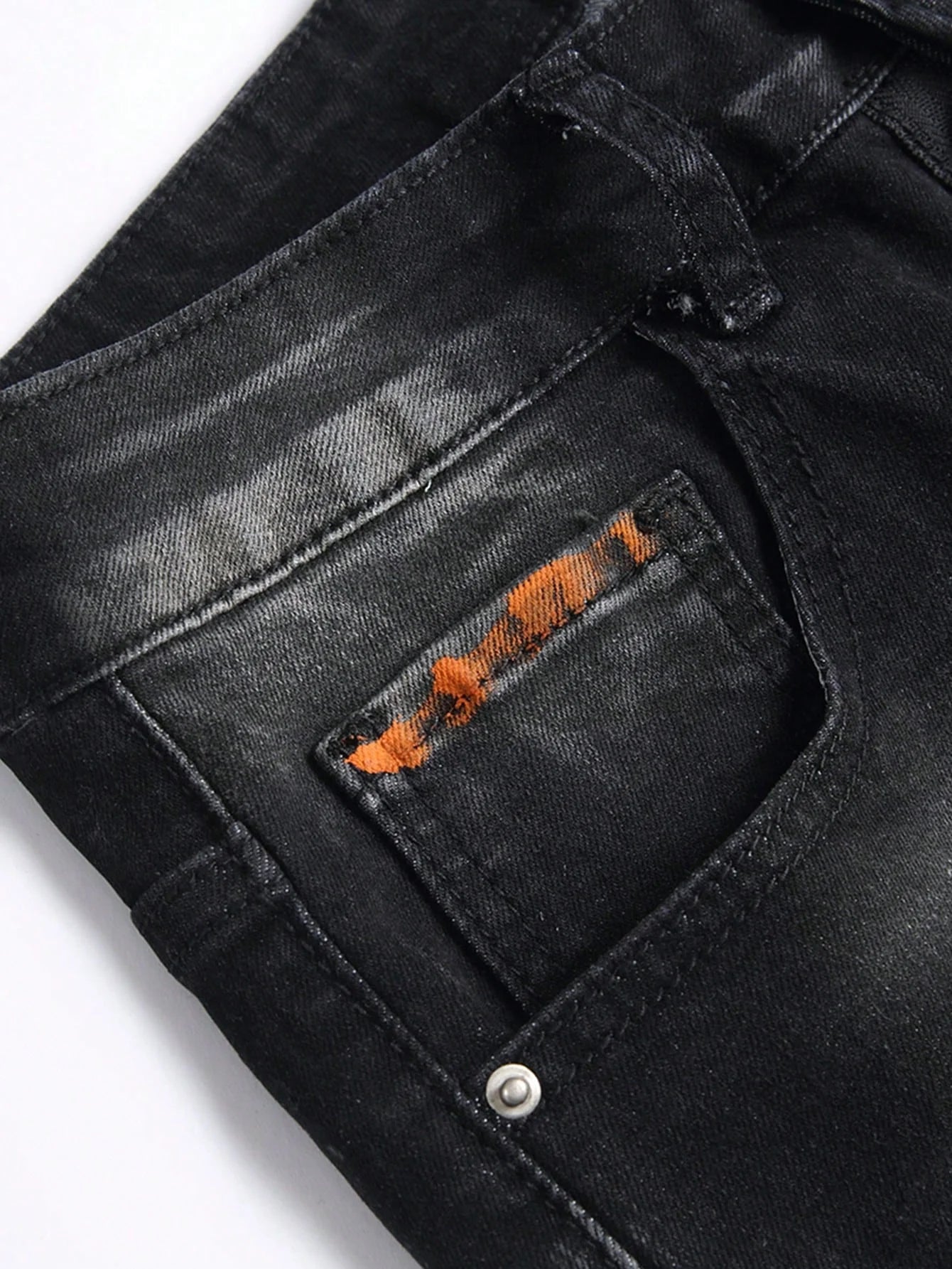 Short Denim Tricoté à Pois LVCCCI'S – Haute Élasticité, Style Casual &amp; Détails Déchirés