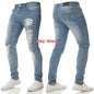 Jean Coupe Pencil en Denim Premium – Style Casual, Taille Basse &amp; Délavage Clair