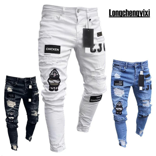 Jean Coupe Pencil en Denim Premium – Style Casual, Taille Basse &amp; Délavage Clair