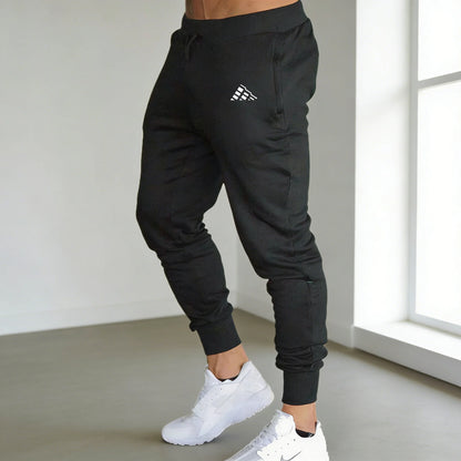 New Men's Blue Trend print Casual Sports Pants Running Workout Jogging Long Pants Gym Sport Trousers for Men Jogger Sweatpants