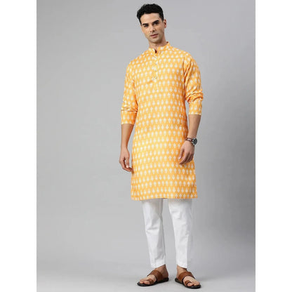 Vardha Regular Fit Kurta Mandarin Collar Long Suitable All Occasions Such Wedding Hari Raya Aidilfitri Prayer Wear Man