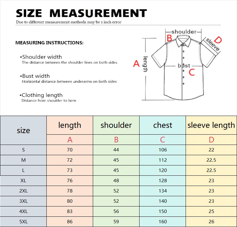 Sleeve Casual Loose Streetwear Summer Beach Shirts for Male/Female Clothing Hawaiian Men's Shirt Floral Harajuku Printed Short