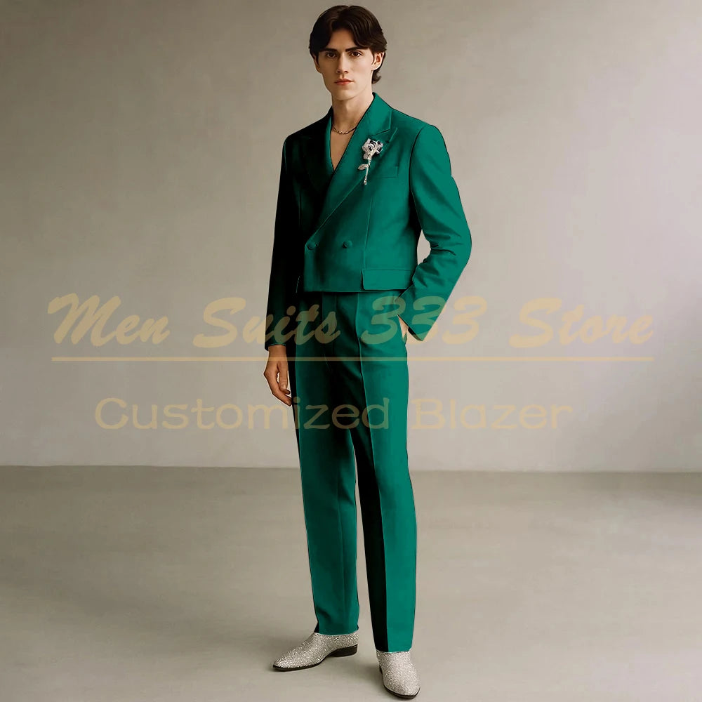Costume Formel de Luxe KSDN – Double Boutonnage, Coupe Droite &amp; Sur-Mesure Premium