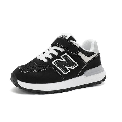 Children's Sneakers Kids Fashion Design White Non-slip Casual Shoes Boys Girls Hook Breathable Sneakers Toddler Outdoor Shoes