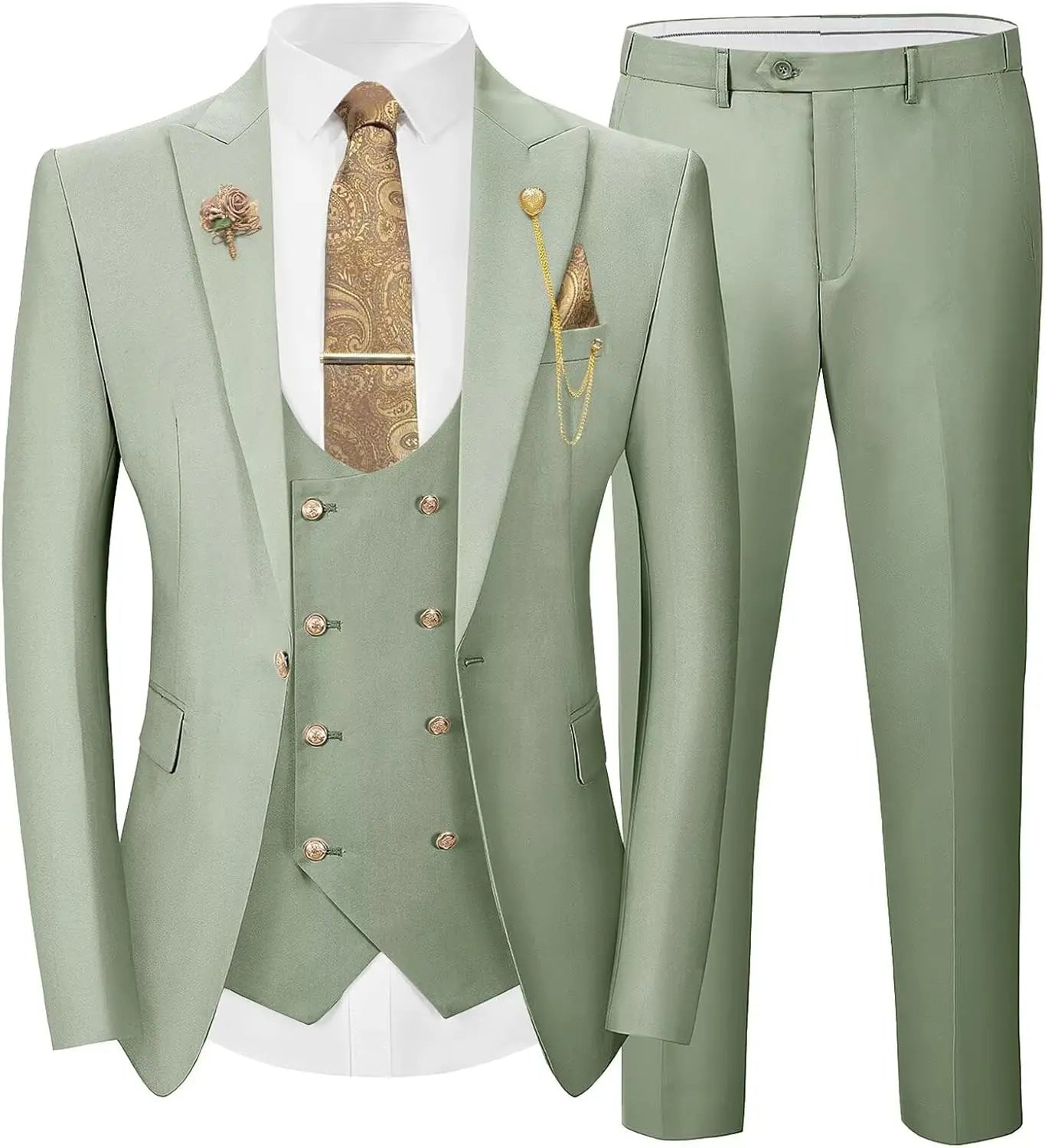 Costume de Mariage "Smart Casual" WSMDA – Simple Boutonnage, Coton &amp; Polyester Premium