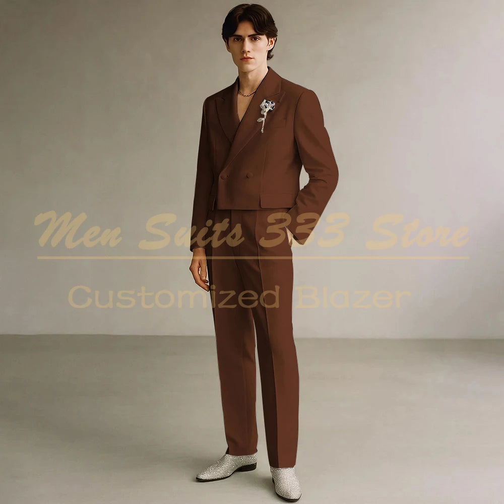 Costume Formel de Luxe KSDN – Double Boutonnage, Coupe Droite &amp; Sur-Mesure Premium