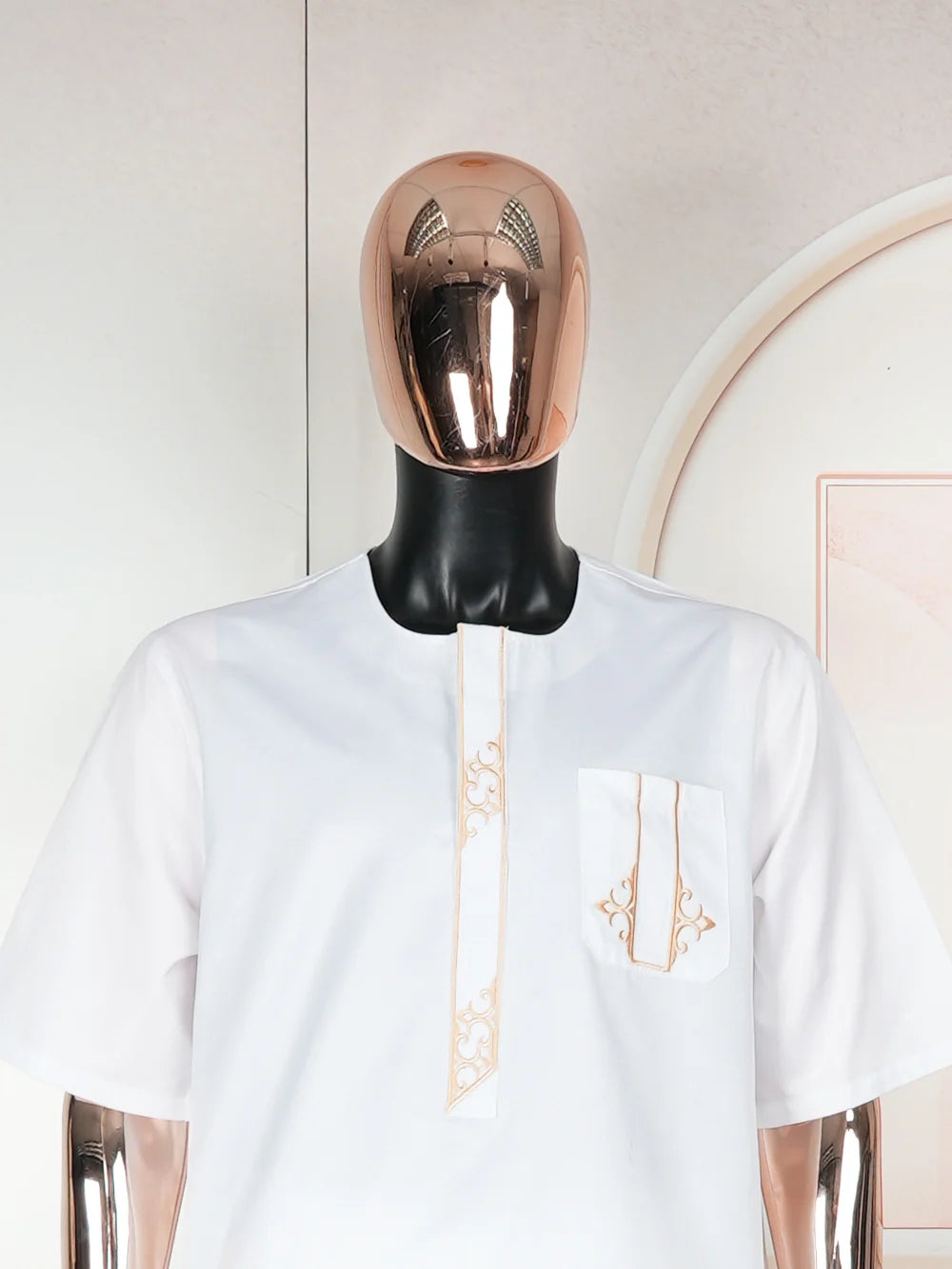 New African Traditional Clothes For Business Men Embroidery Dashiki Robe Shirt and Pants Sets 2 PCS Outfits Wedding Party 2025