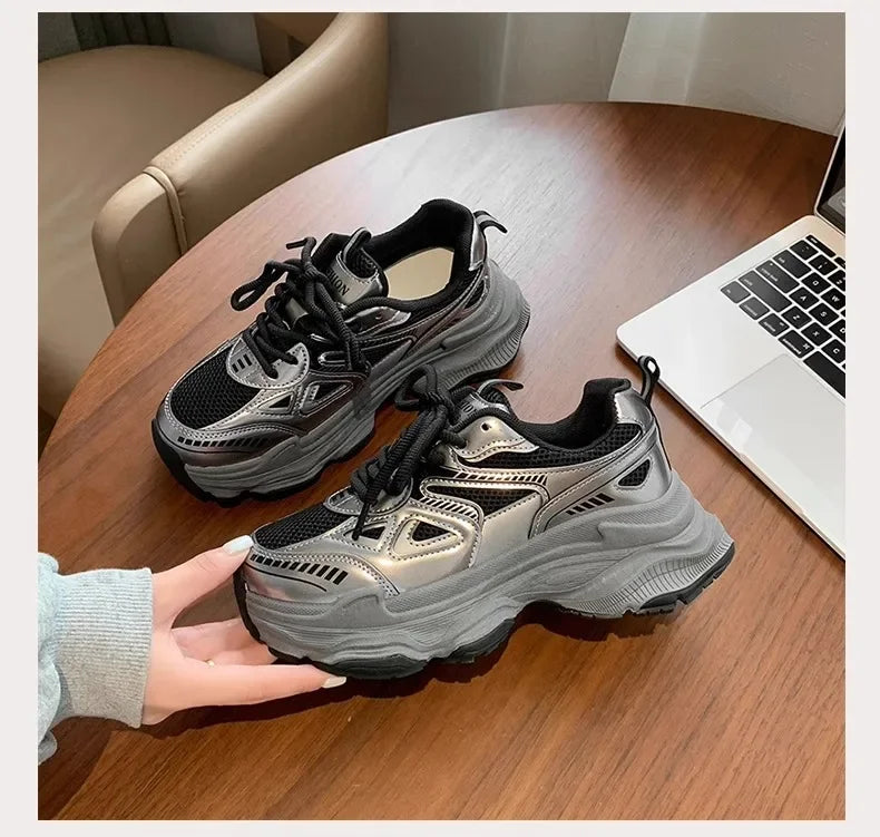 Sneakers Imperméables ROME YBQJOO 2025 – Confort Casual, Style Épuré &amp; Semelle Plat-Compensée