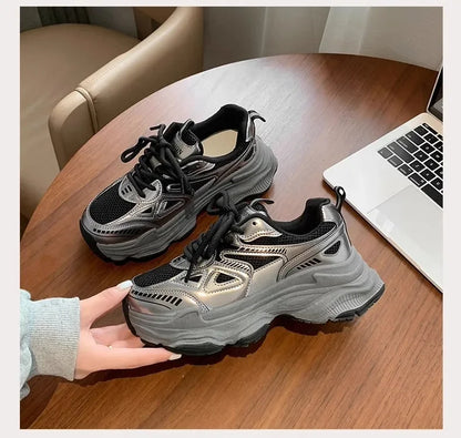 Sneakers Imperméables ROME YBQJOO 2025 – Confort Casual, Style Épuré &amp; Semelle Plat-Compensée
