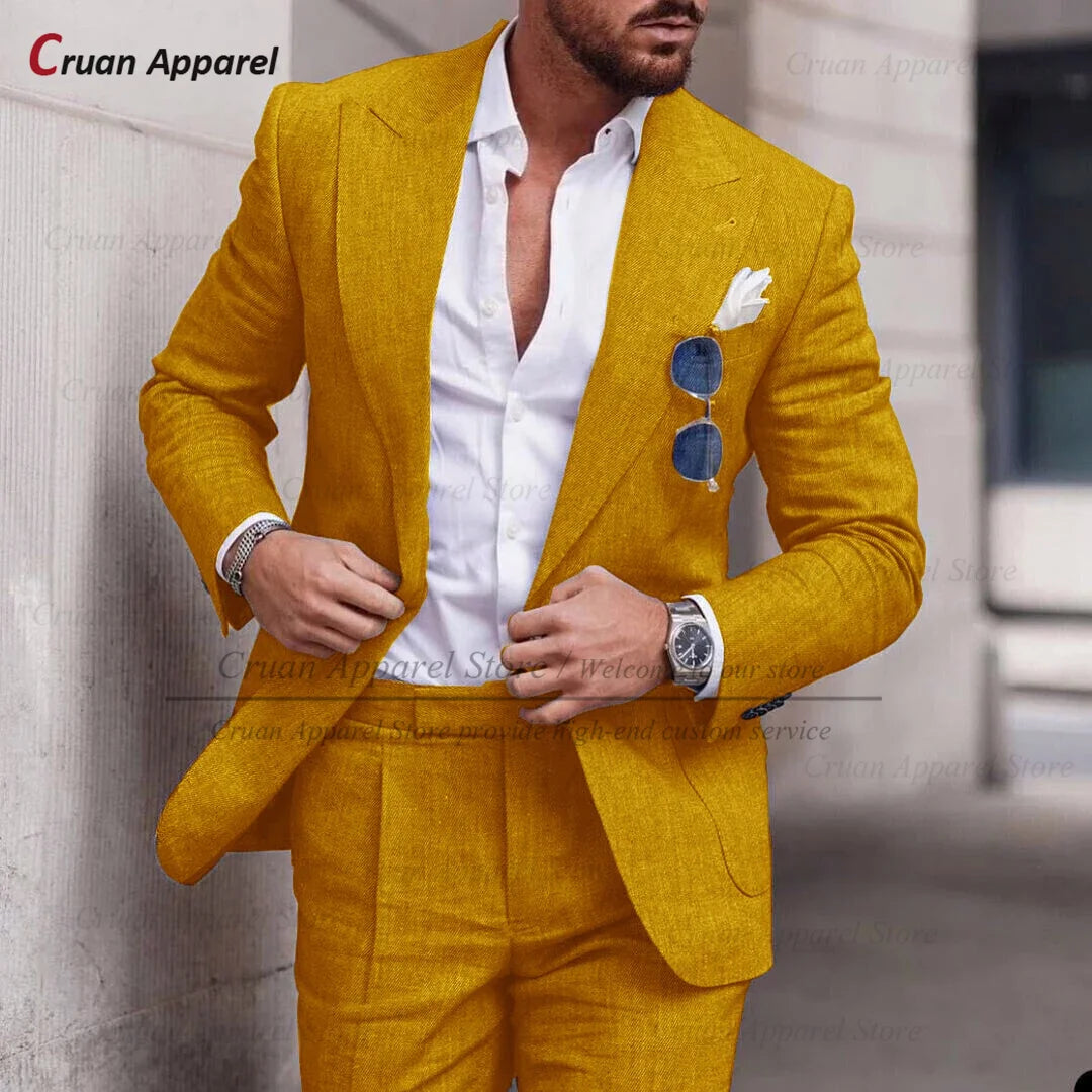 Costume Décontracté – Style Estival &amp; Confort en Lin