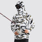 Men's Fishing hooded sweatshirt Fishing UV protection hoodie Camiseta De Pesca clothing hooded top grey white
