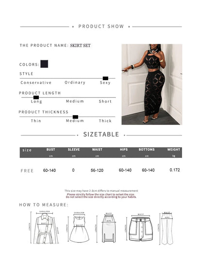 Ensemble 2 pièces Mesh Sexy – Top &amp; Bas – Toutes Saisons