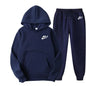 Ensemble Sport Co-ords Hoodie &amp; Pantalon – Style Preppy, Confort Élastique &amp; Toutes Saisons