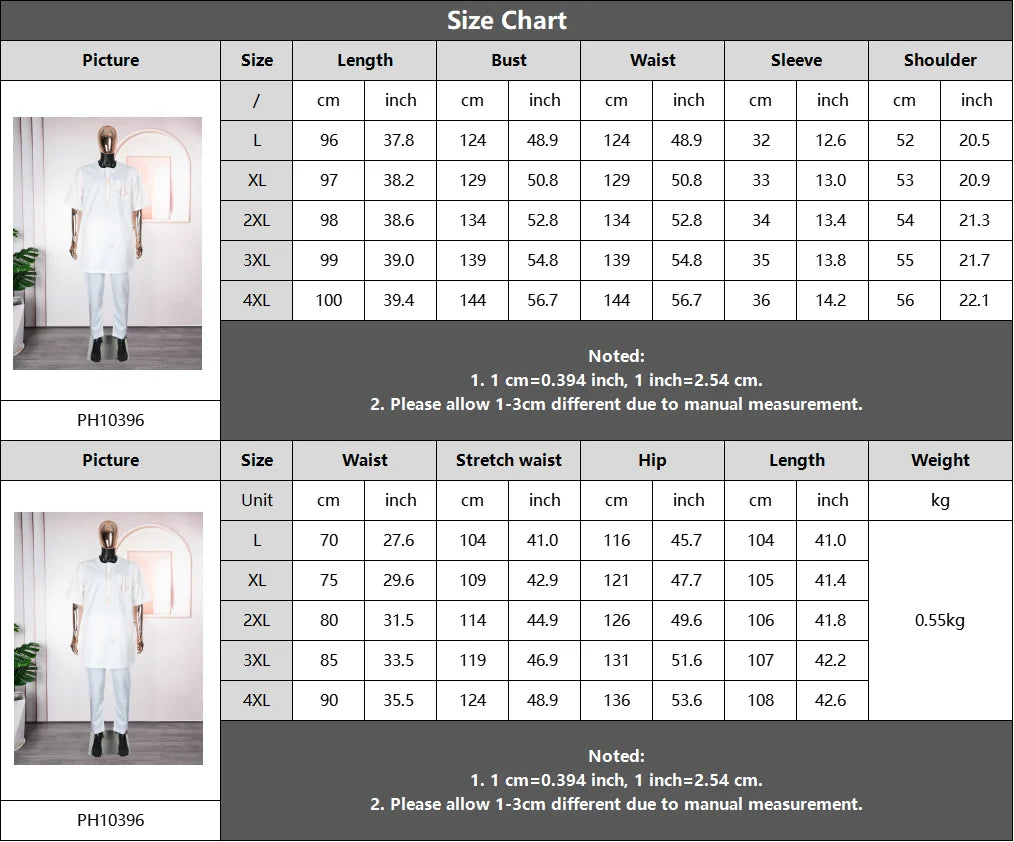 New African Traditional Clothes For Business Men Embroidery Dashiki Robe Shirt and Pants Sets 2 PCS Outfits Wedding Party 2025