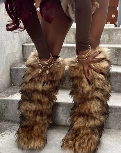 Cuissardes de Neige "Furry Punk" HSFUR – Chaleur Extrême &amp; Style Alternatif