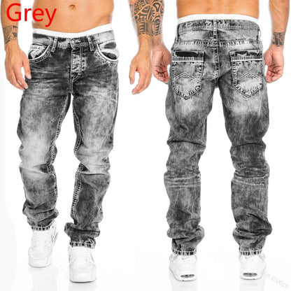 Jean Coupe Pencil en Denim Premium – Style Casual, Taille Basse &amp; Fini Adouci