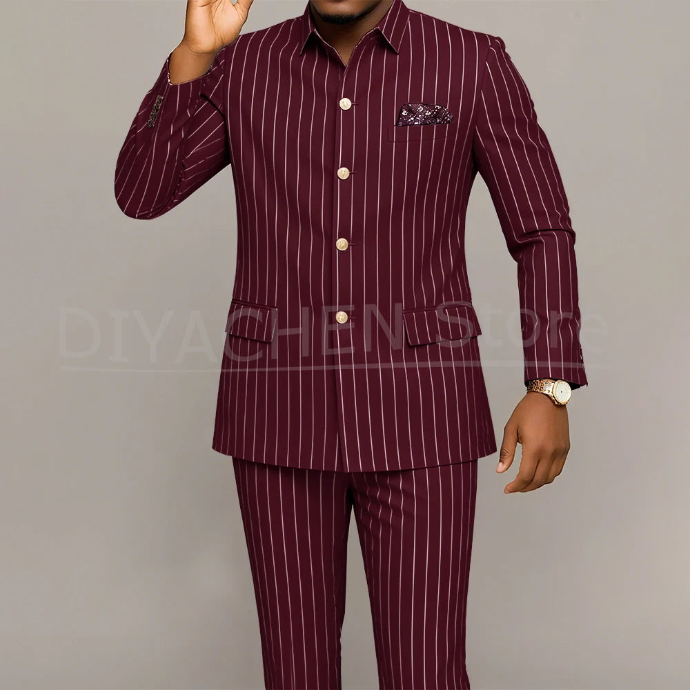 Costume Homme Slim Fit LAIDITYA – Simple Boutonnage, Style Smart Casual &amp; Sur-Mesure Artisanal