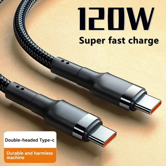120W Fast Charge Cable  PD Quick Charging High Quality USB C TO USB Type C Cable For iPhone Xiaomi 17 Plus Pro Max Samsung S24