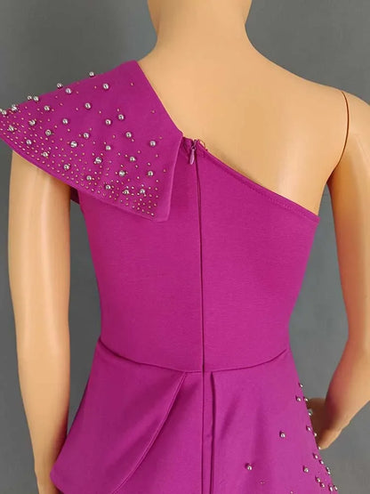 Combinaison Bustier Slim à Rivets – Édition Spéciale "Birthday &amp; Event"