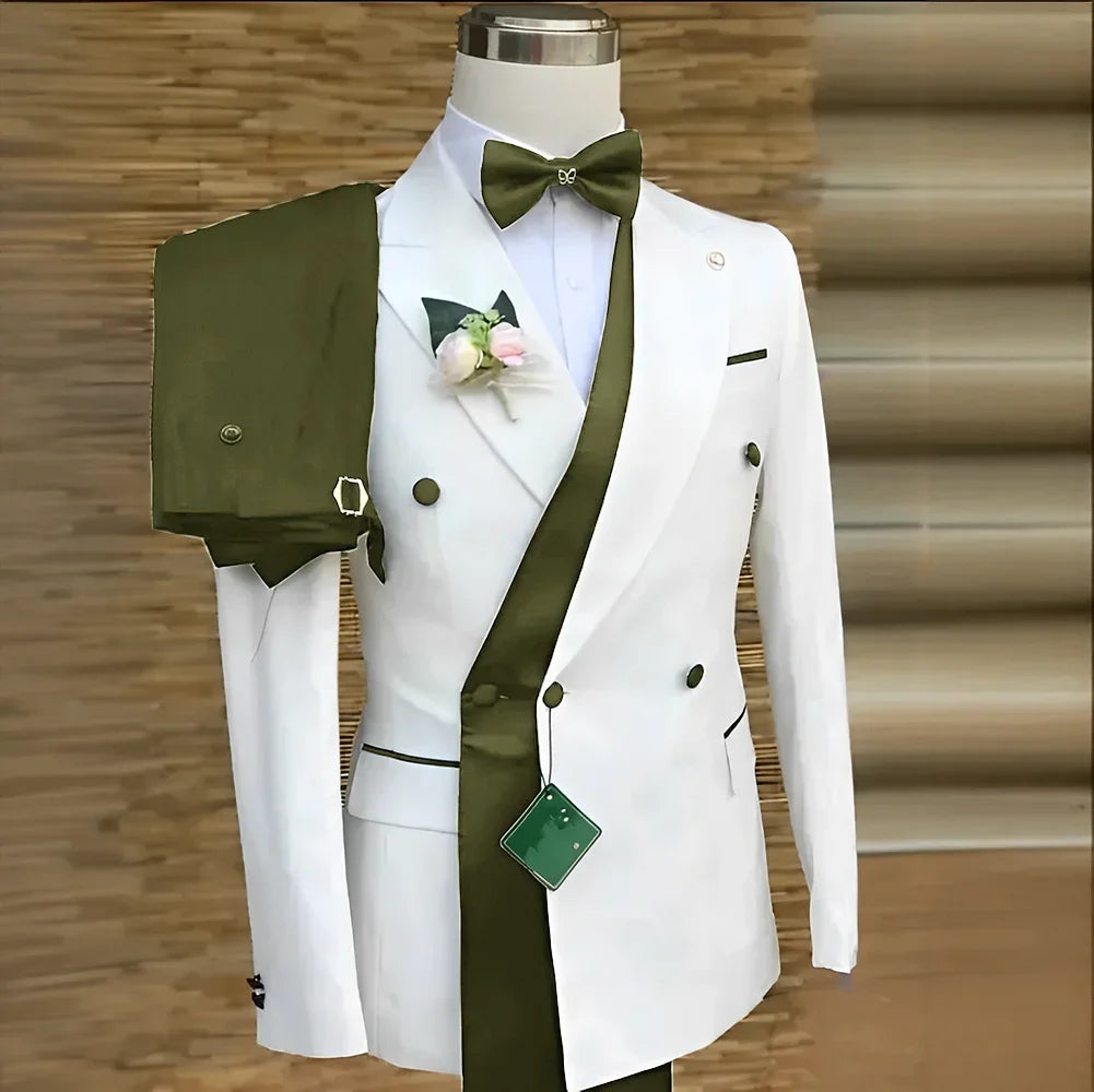 Costume de Mariage Ample Fnoexw – Style Formel, Confort Coton &amp; Braguette à Boutons