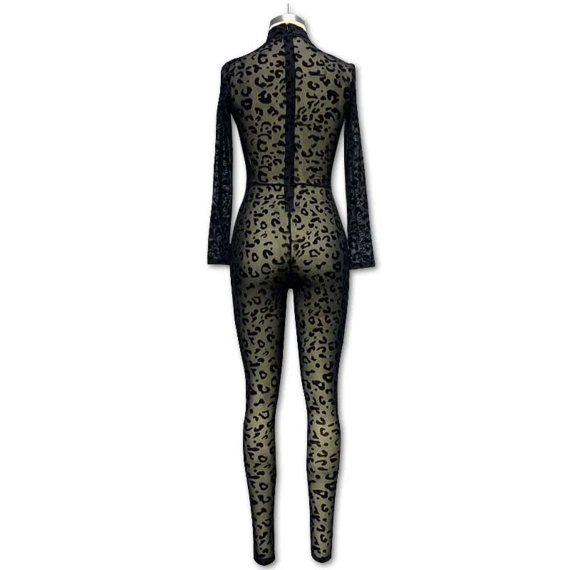 Combinaison Skinny Léopard – Y2K Streetwear Edition 2026