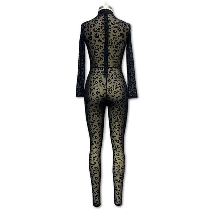 Combinaison Skinny Léopard – Y2K Streetwear Edition 2026