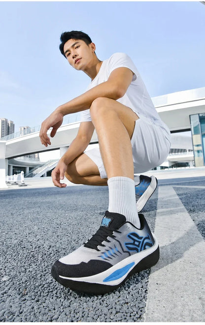 Marathon Men Running Shoes Carbon Board Sports Breathable Comfortable Athletic Air Cushion Women's Lightweight Nonskid Sneakers