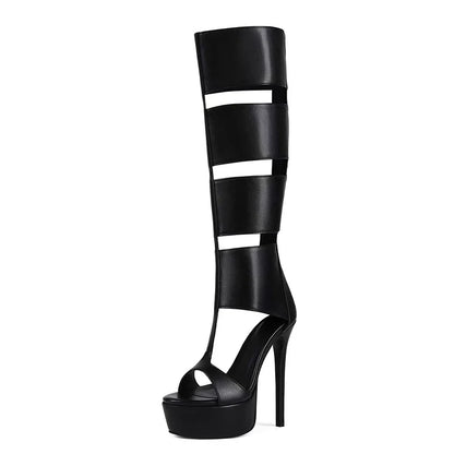 Summer sexy high heel platform  women sandal belt peep toe night party sandal