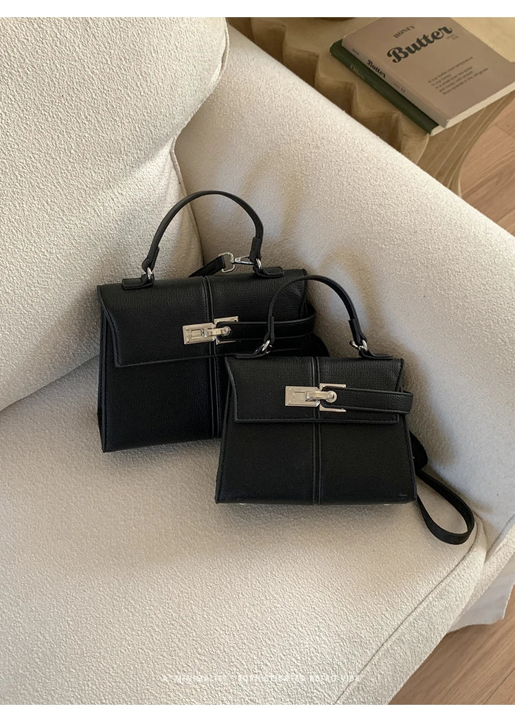 Elegant Versatile Ladies Crossbody Bag Handbag  Bag Fashionable Outgoing Small Handle Bag Commuting Style Detachable Strap