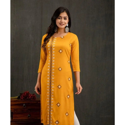 Women Kurt Casual Dress Long Sleeve Straight Casual Ethnic Flower Mandarin O-Neck Round Regular Size Design Suitable