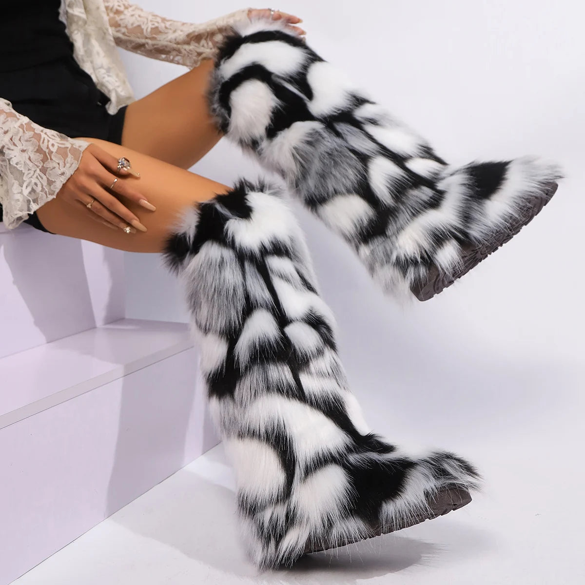 Cuissardes de Neige "Furry Punk" HSFUR – Chaleur Extrême &amp; Style Alternatif