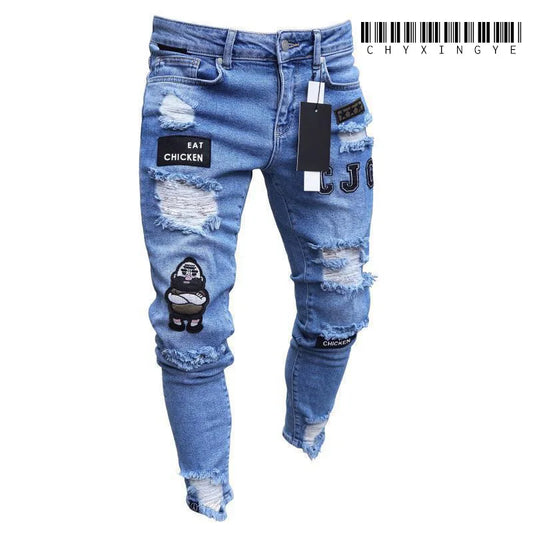 Jean Coupe Pencil en Denim Premium – Style Casual, Taille Basse &amp; Délavage Clair