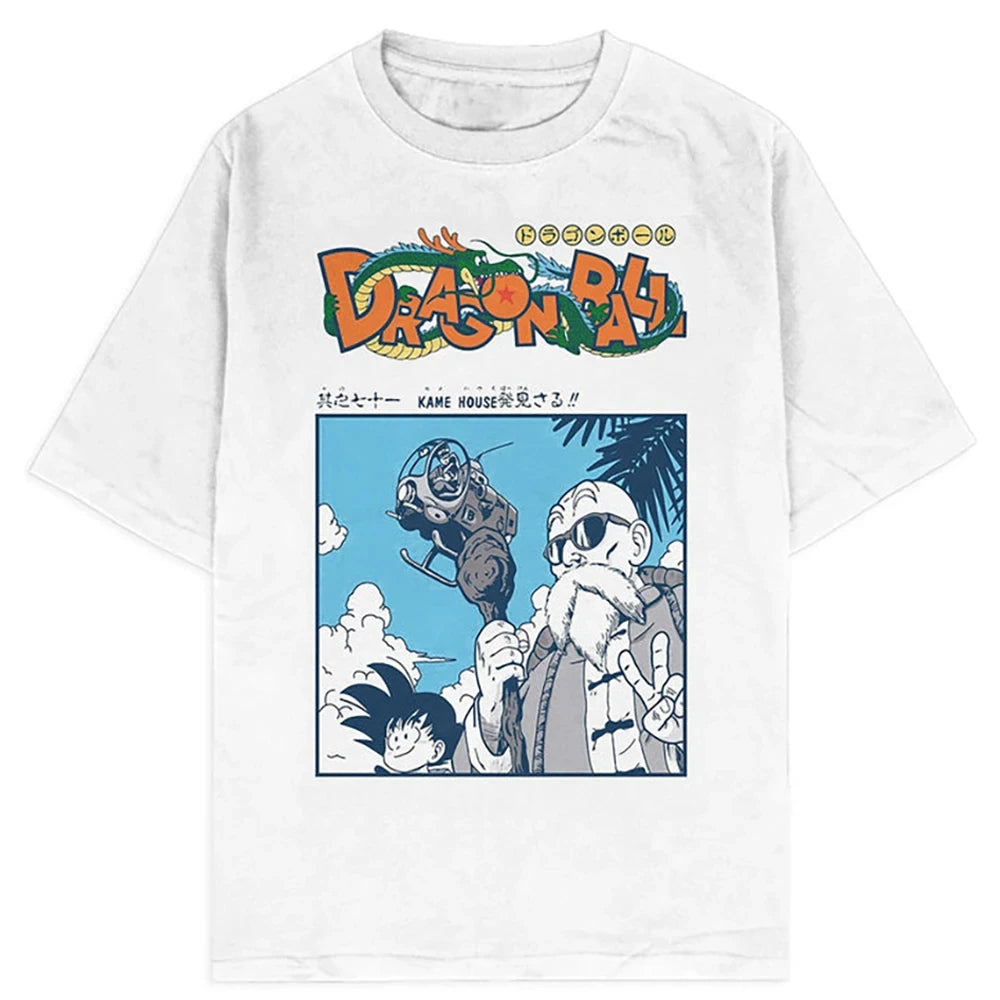 Débardeur Hip-Hop DRAGON BALL – Style Streetwear, Maille Coton &amp; Confort Four Seasons