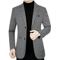 2026 Spring New Men's Blazer Business Casual Suit Jacket Middle Aged Male Fashion Office Wear Outerwear Top