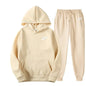 Ensemble Sport Co-ords Hoodie &amp; Pantalon – Style Preppy, Confort Élastique &amp; Toutes Saisons