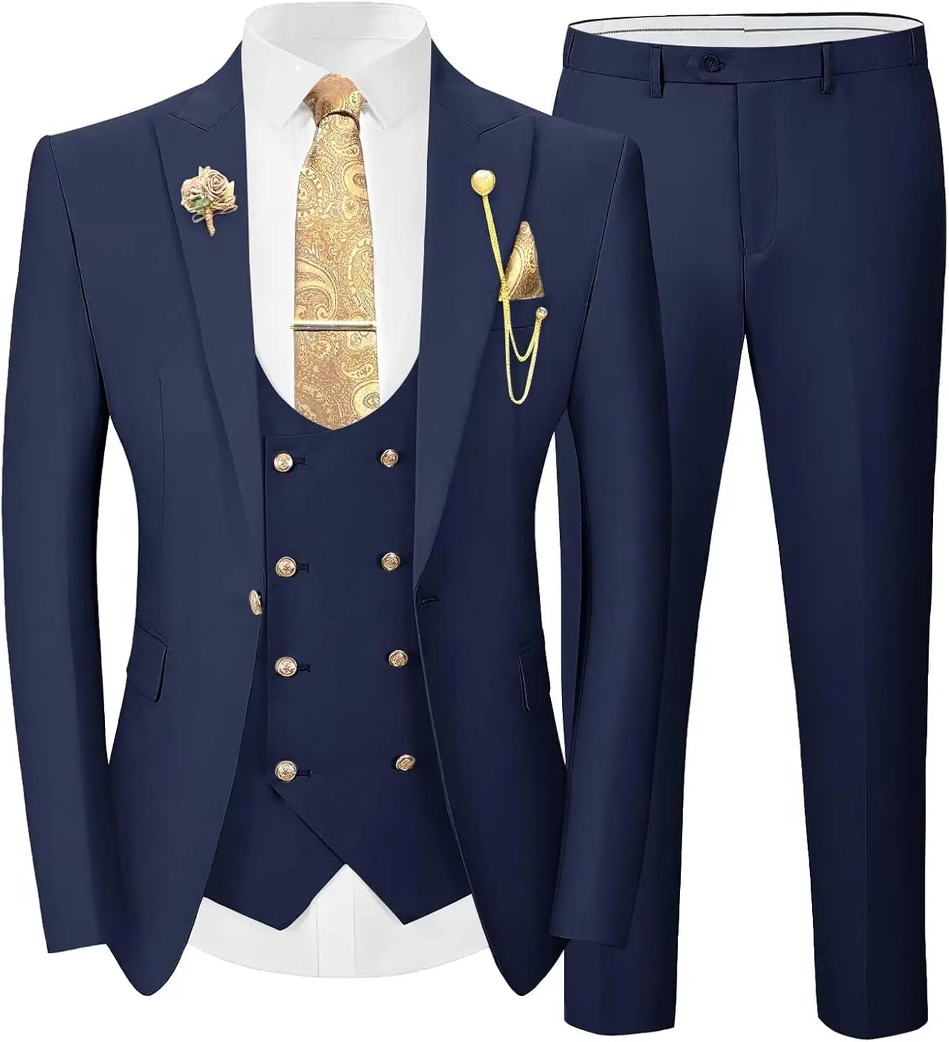 Costume de Mariage "Smart Casual" WSMDA – Simple Boutonnage, Coton &amp; Polyester Premium