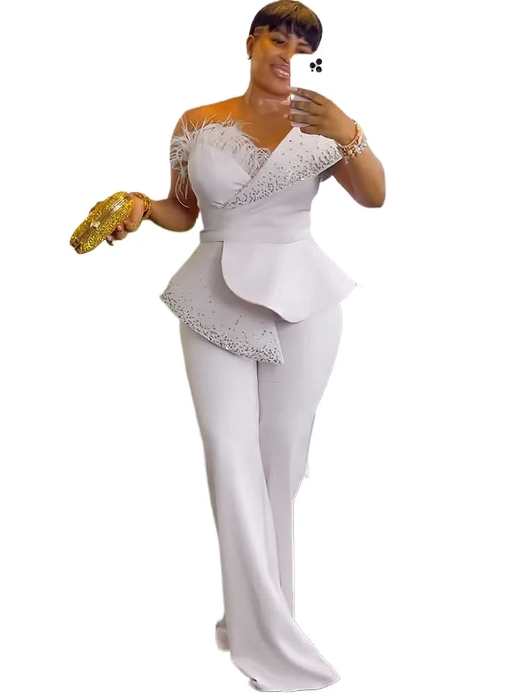 Combinaison Bustier Slim à Rivets – Édition Spéciale "Birthday &amp; Event"