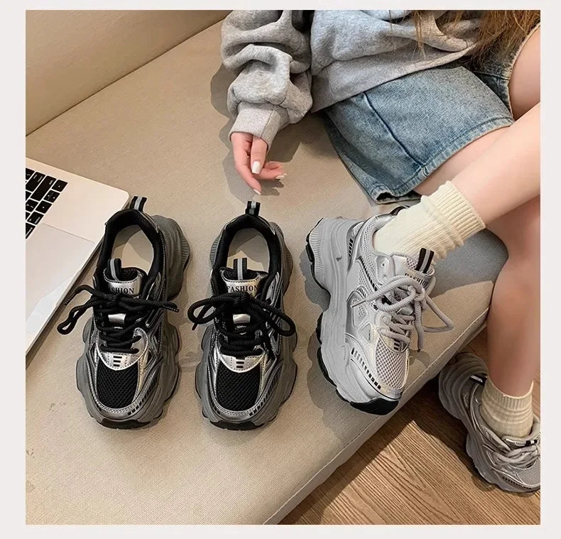 Sneakers Imperméables ROME YBQJOO 2025 – Confort Casual, Style Épuré &amp; Semelle Plat-Compensée