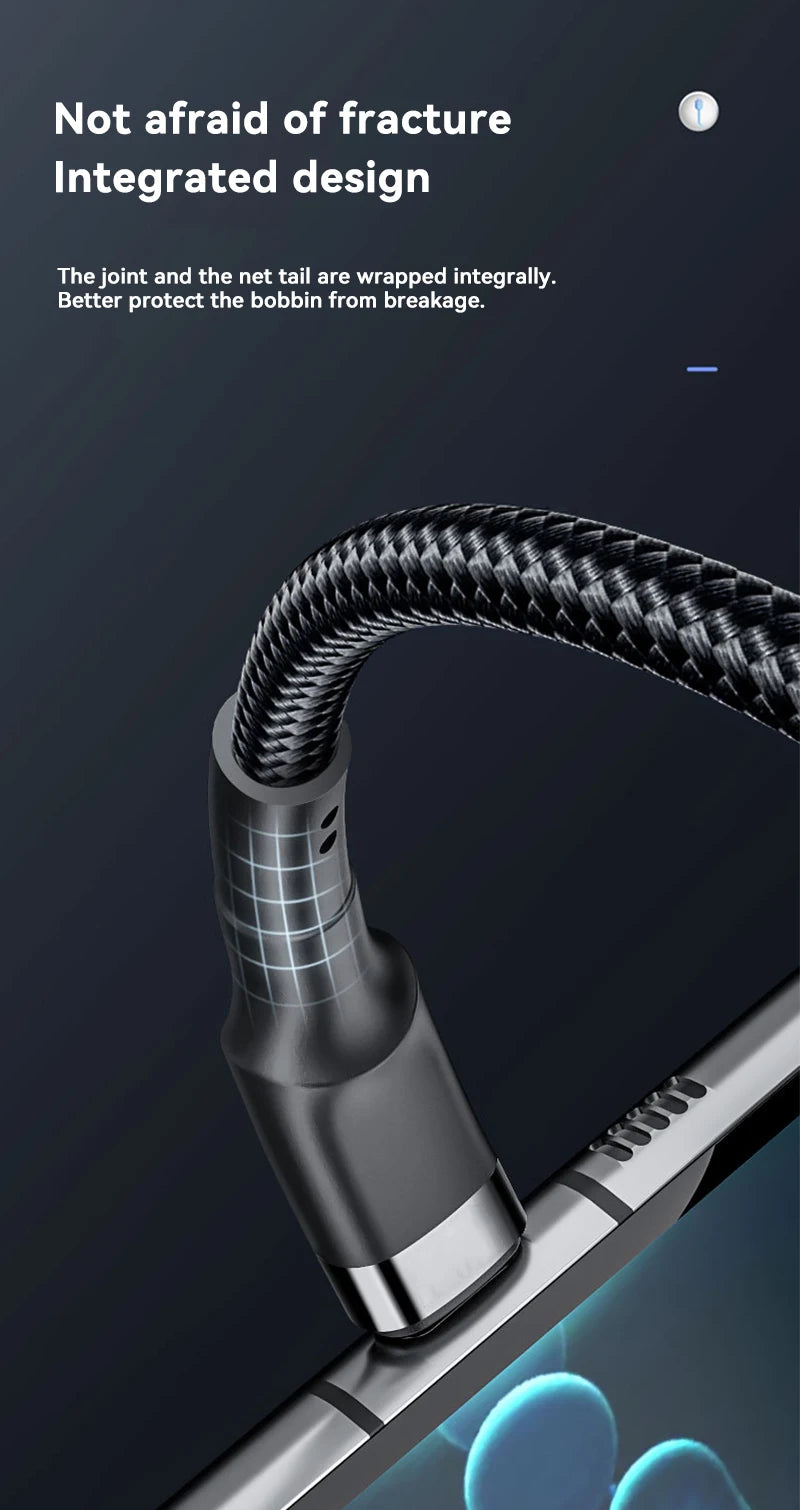 120W Fast Charge Cable  PD Quick Charging High Quality USB C TO USB Type C Cable For iPhone Xiaomi 17 Plus Pro Max Samsung S24
