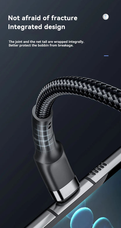 120W Fast Charge Cable  PD Quick Charging High Quality USB C TO USB Type C Cable For iPhone Xiaomi 17 Plus Pro Max Samsung S24