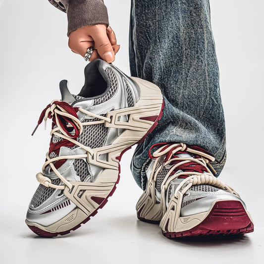 Men's Casual Running Shoes, Male Tennis Sneakers, Luxury Trainer, Race Breathable Shoes, Fashion Loafers