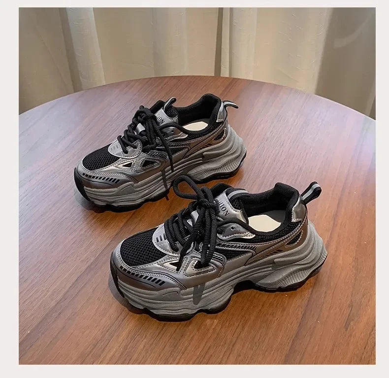 Sneakers Imperméables ROME YBQJOO 2025 – Confort Casual, Style Épuré &amp; Semelle Plat-Compensée