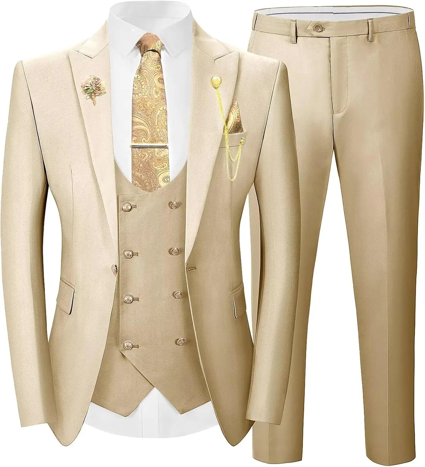 Costume de Mariage "Smart Casual" WSMDA – Simple Boutonnage, Coton &amp; Polyester Premium