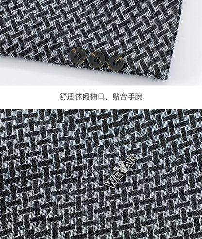 2026 Spring New Men's Blazer Business Casual Suit Jacket Middle Aged Male Fashion Office Wear Outerwear Top