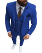 New Pink Men's 3 Pieces Suit Formal Business Notch Lapel Slim Fit Tuxedos Best Man Blazer For Wedding(Blazer+Vest+Pants)