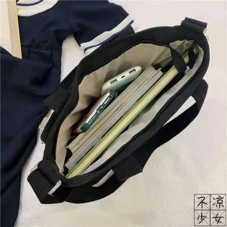 New Canvas Women Handbags Messenger Bag Youth Ladies Fashion Shoulder Tote Bag Versatile Female Crossbody Bags Pouch Pack Bolsas